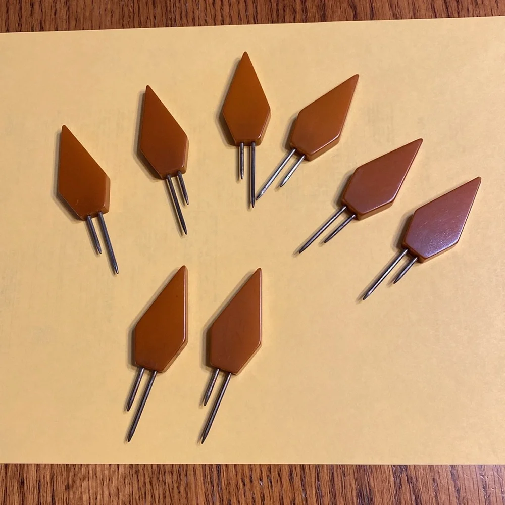 Vintage Butterscotch Bakelite Corn Cob Holders